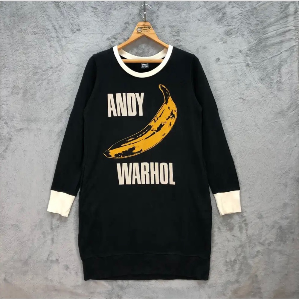 Pop Art Andy Warhol Big Logo Long Sweatshirt